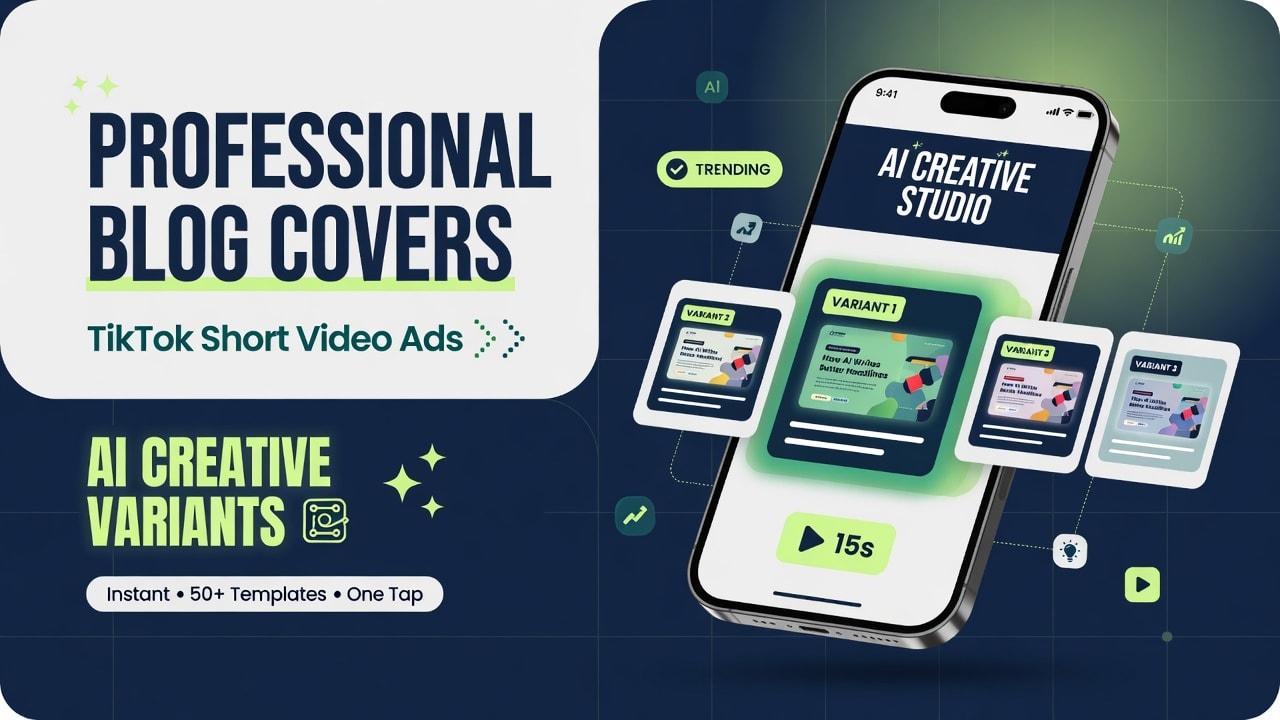 TikTok Ads + AI Creative — minh họa TikTok AI Creative cho SME Việt Nam, Knowledge Hub MYB Media 2026
