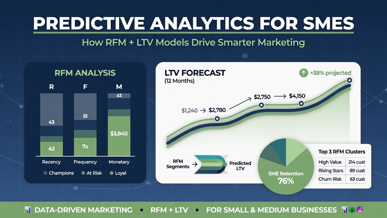 Predictive cho SME — minh họa Predictive Analytics cho SME Việt Nam, Knowledge Hub MYB Media 2026
